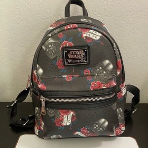 Loungefly Darth Vader Floral Roses Tattoo Backpack